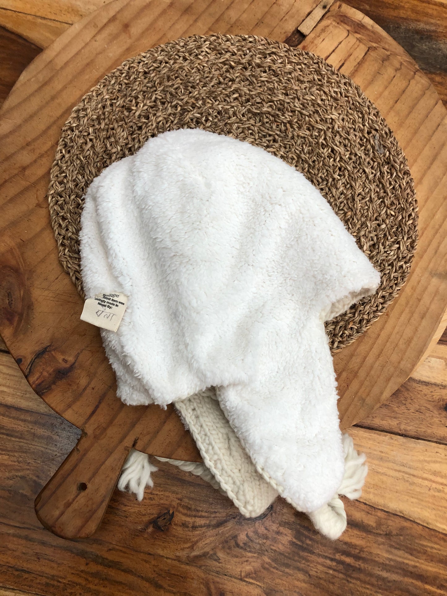 Rachelle Cable Knit Earflap Hat