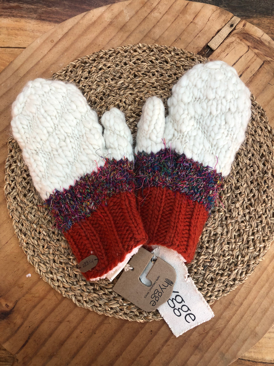 Sari Uneven Yarn Mittens Hygge Knits