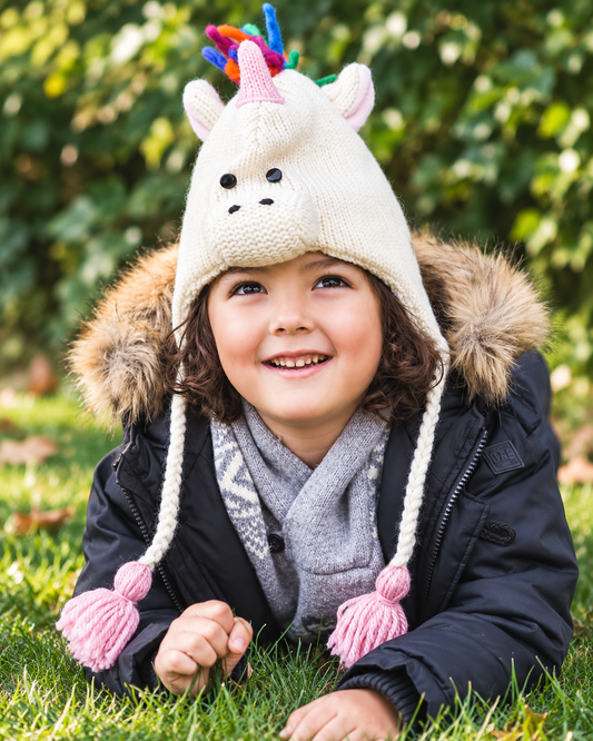 Unicorn Pilot Earflap Hat