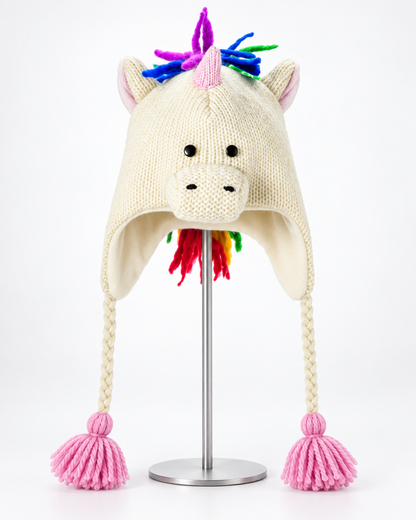 Unicorn Pilot Earflap Hat