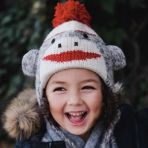 Sock Monkey Earflap Hat
