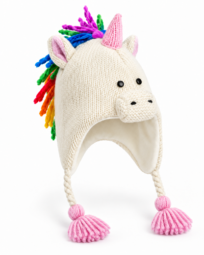 Unicorn Pilot Earflap Hat