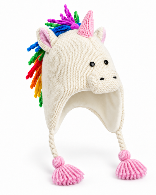 Unicorn Pilot Earflap Hat
