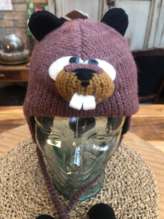 Beaver Earflap Hat