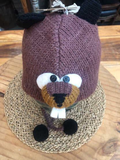 Beaver Earflap Hat