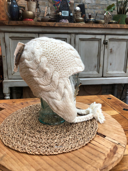 Rachelle Cable Knit Earflap Hat