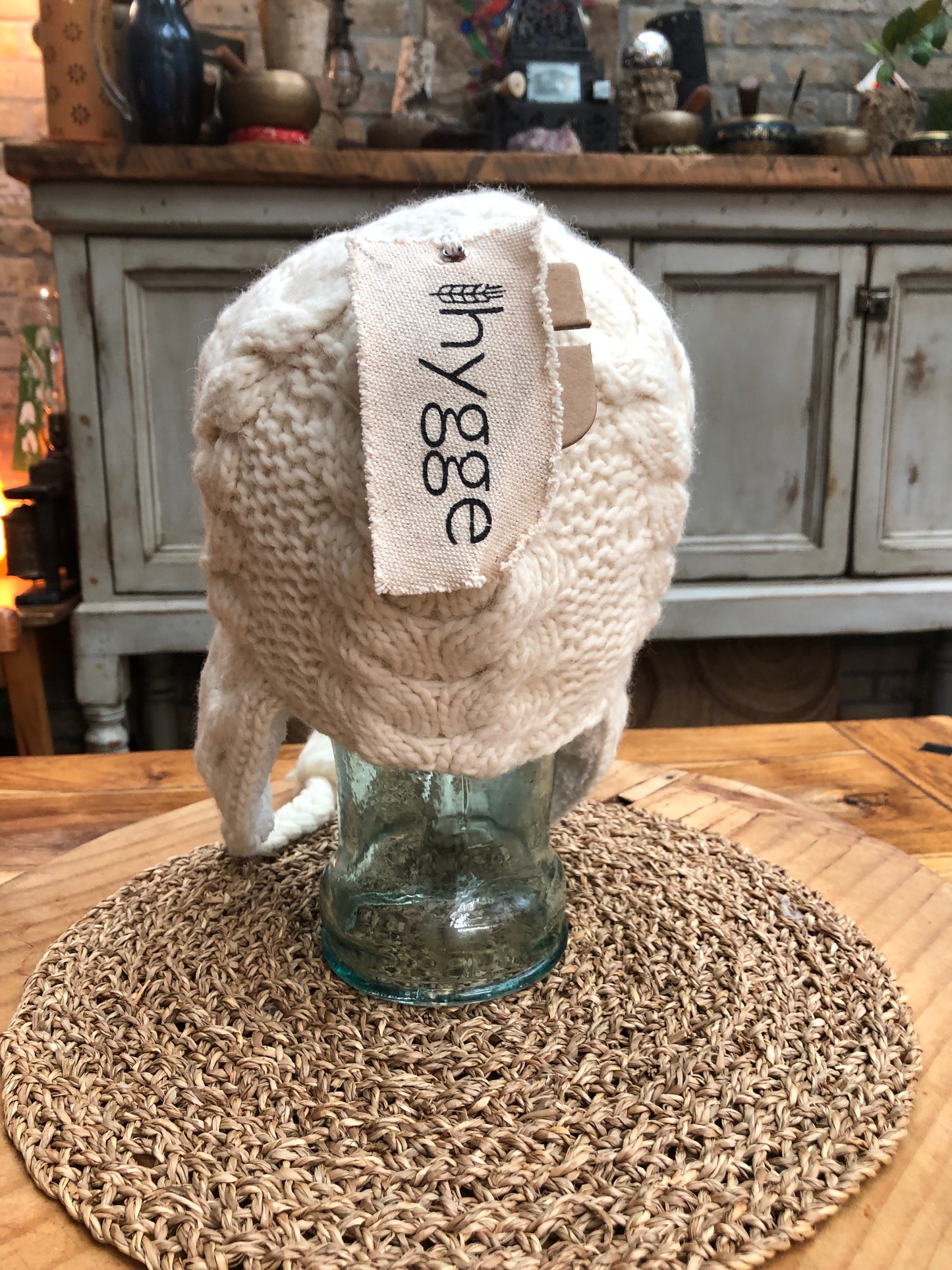 Rachelle Cable Knit Earflap Hat