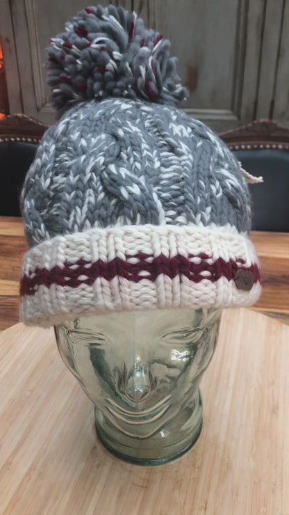 Heritage Cable Pom Pom Beanie