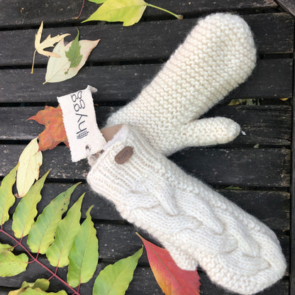 Rachelle Cable Knit Mittens