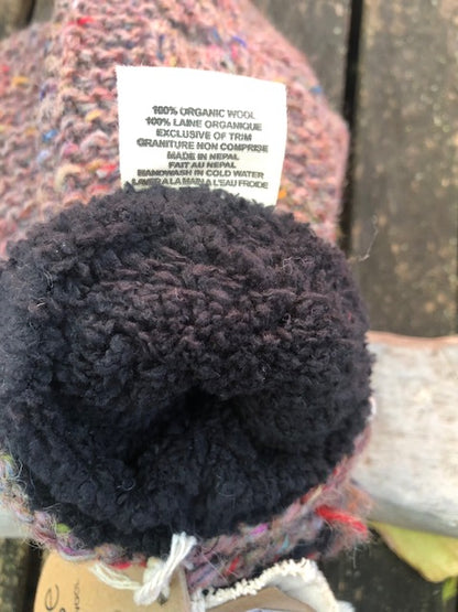 Recycled Yarn Mittens with Upcycled Fleece Lining