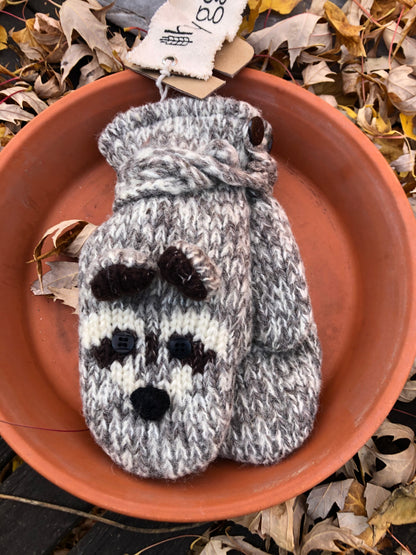 Raccoon Mittens