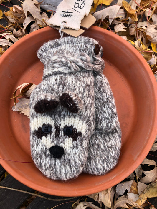 Raccoon Mittens
