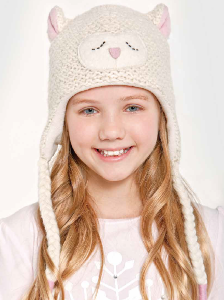 Lamb Kids Earflap Hat Hygge Knits