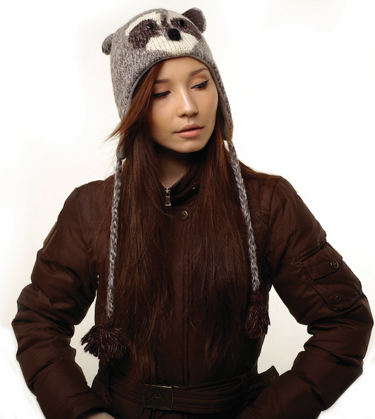 Raccoon Pilot Hat