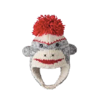Sock Monkey Earflap Hat