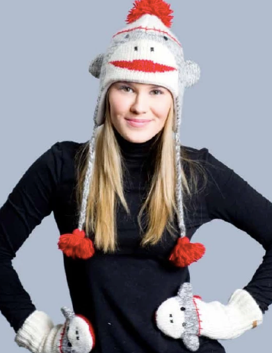 Sock Monkey Mittens