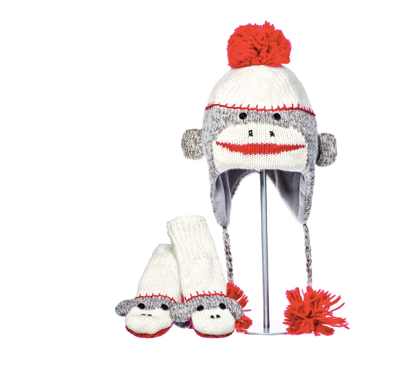 Sock Monkey Mittens