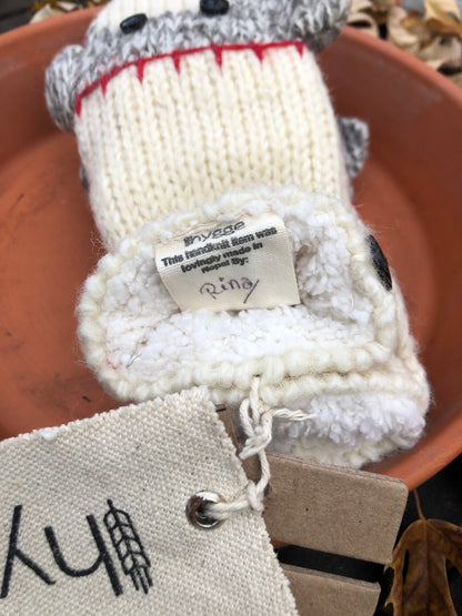 Sock Monkey Mittens