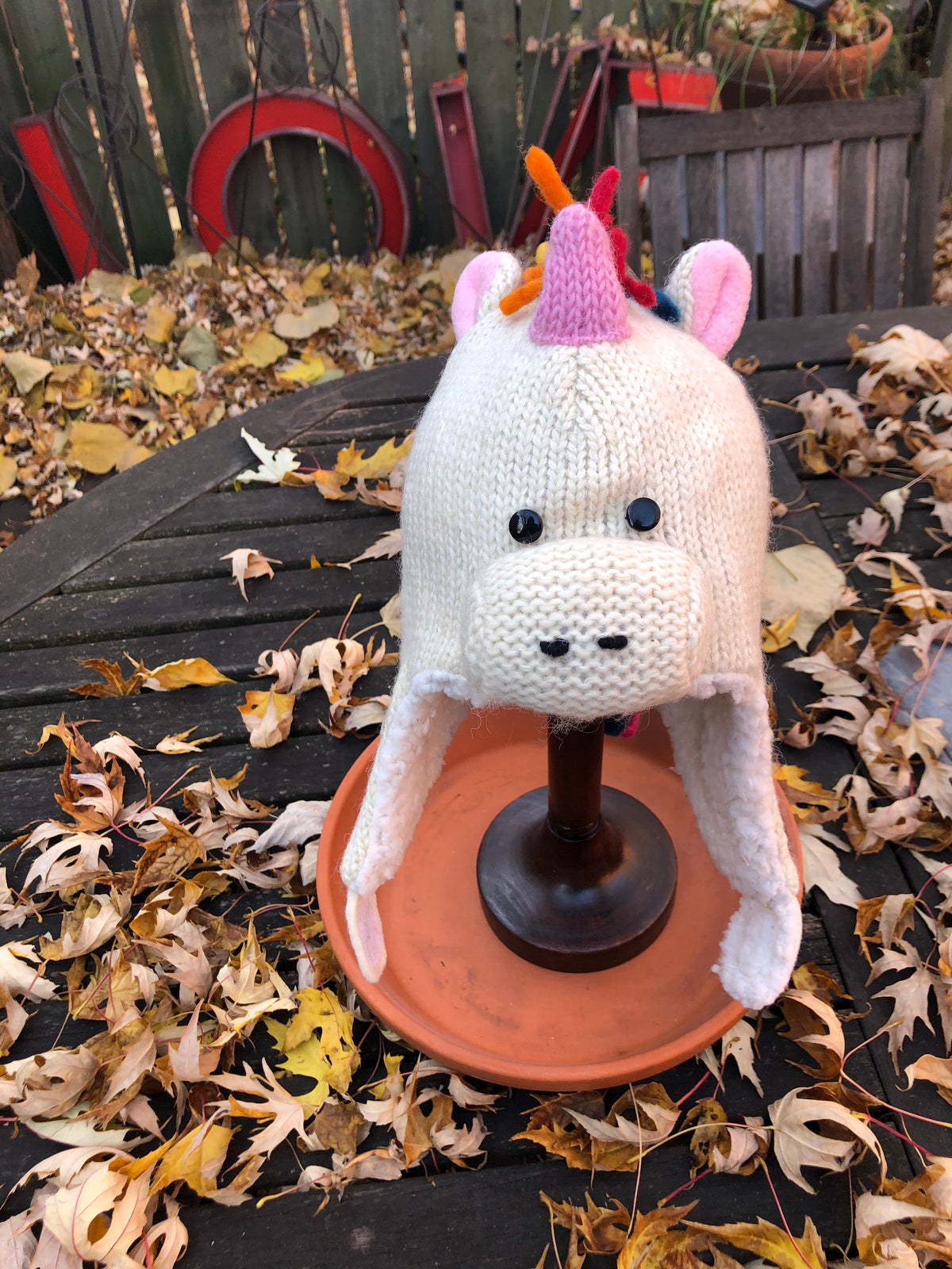 Unicorn Pilot Earflap Hat
